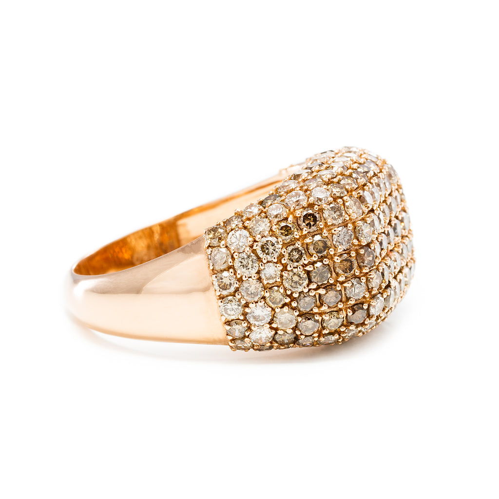 Champagne Diamond Signet Ring