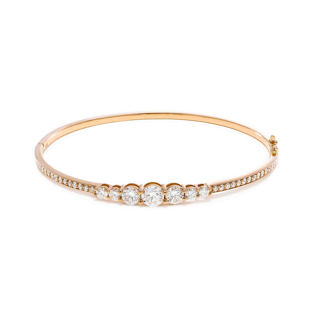 Solitaire Diamond Bangle