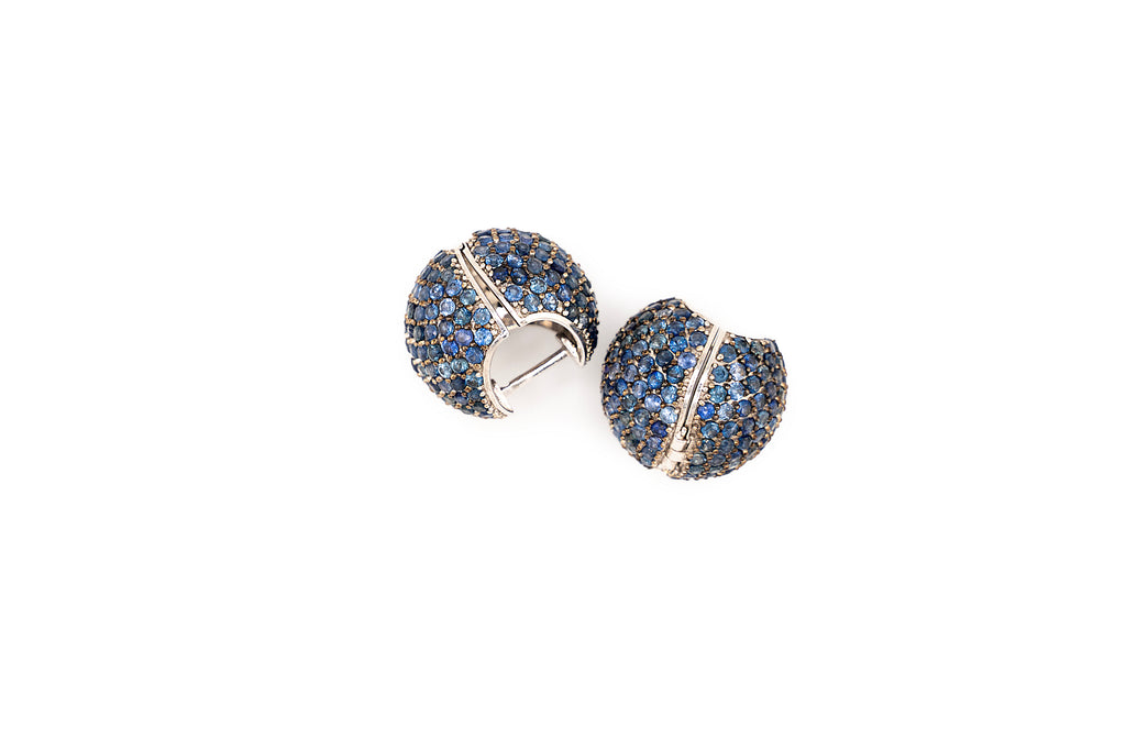 Sapphire Sphere Earrings