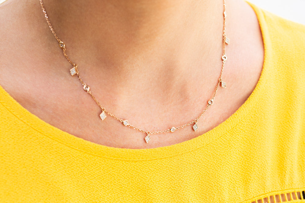 Diamond Necklace - LimeLiteJewellery.com