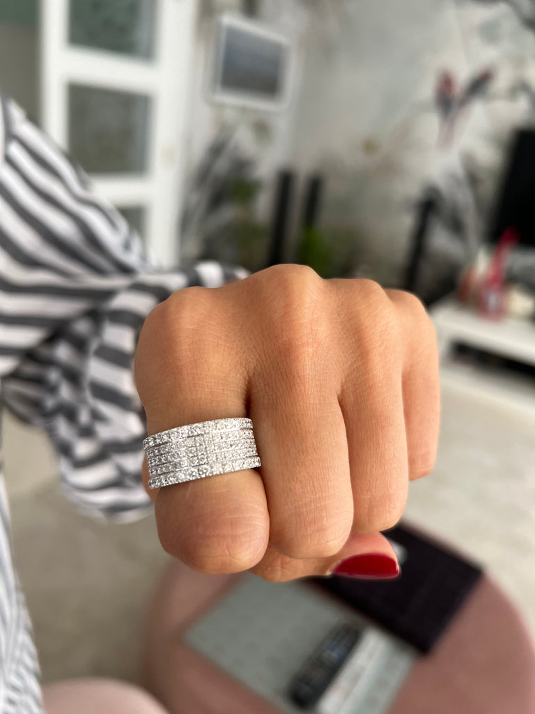 Wide Pave Ring