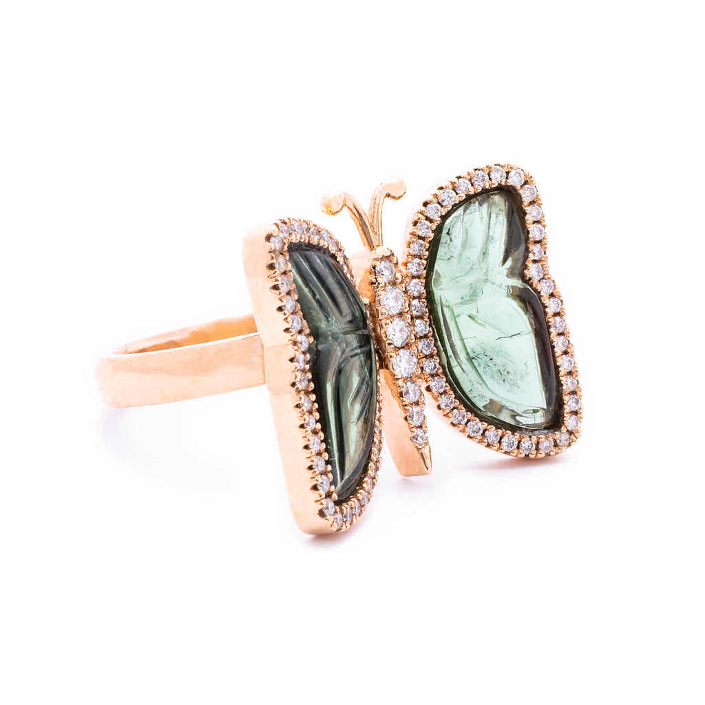 Green Romance Ring - LimeLiteJewellery.com