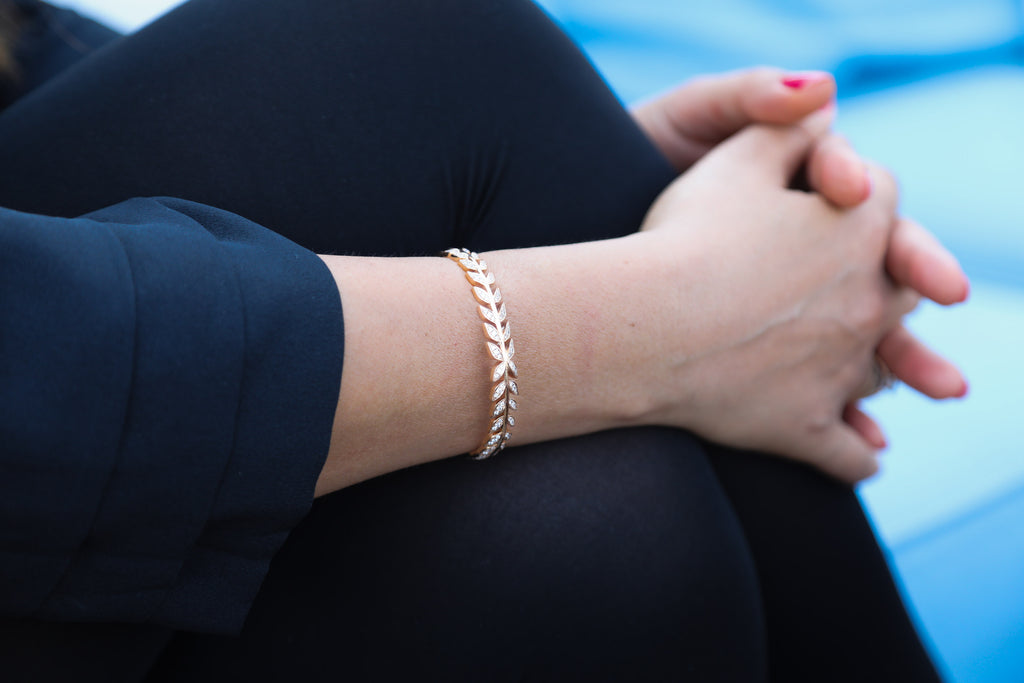Wheat Bangle - LimeLiteJewellery.com