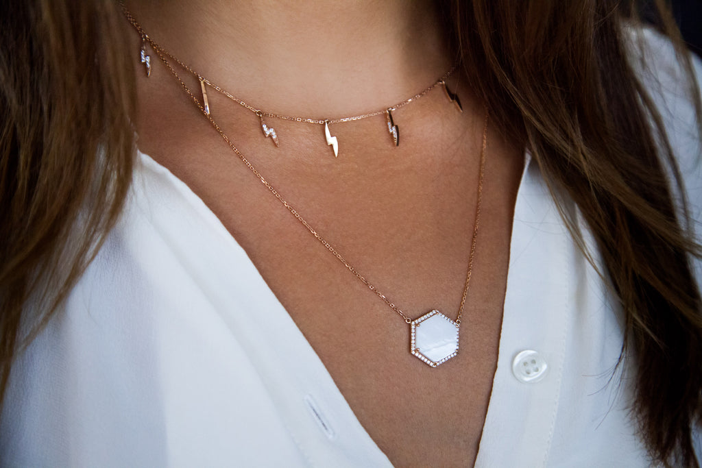 Lightning Necklace - LimeLiteJewellery.com