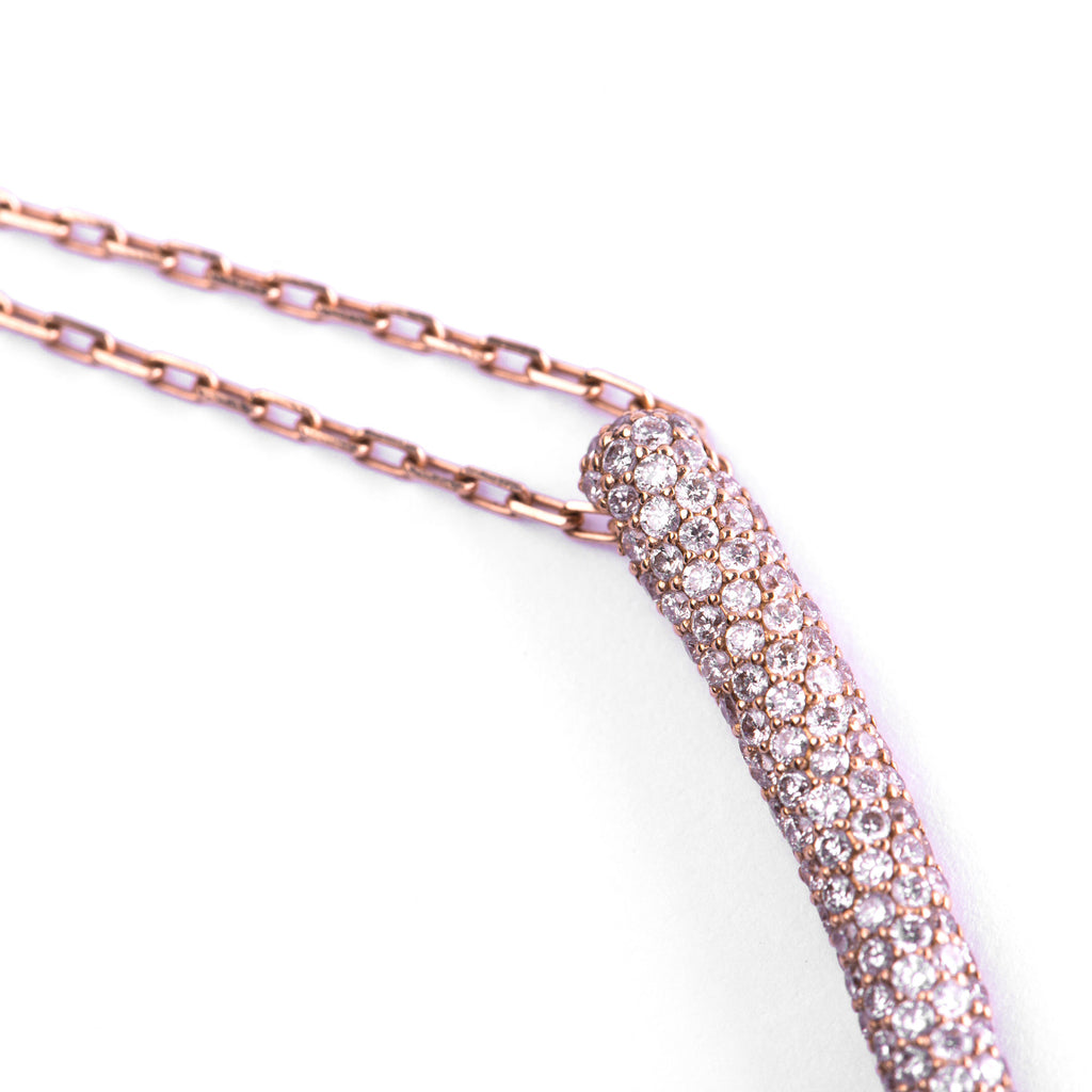 Diamond Tusk Necklace - LimeLiteJewellery.com