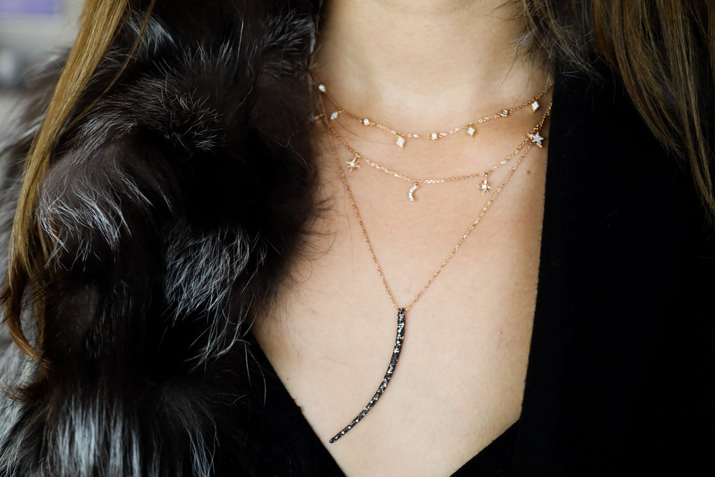 Black Tusk Necklace - LimeLiteJewellery.com