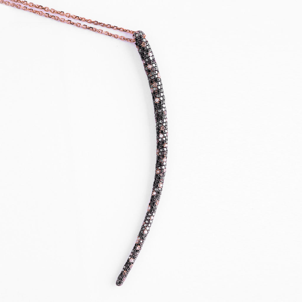 Black Tusk Necklace - LimeLiteJewellery.com