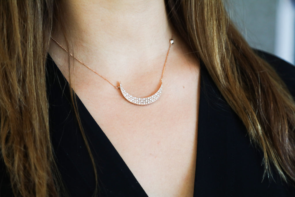 Moon Necklace - LimeLiteJewellery.com