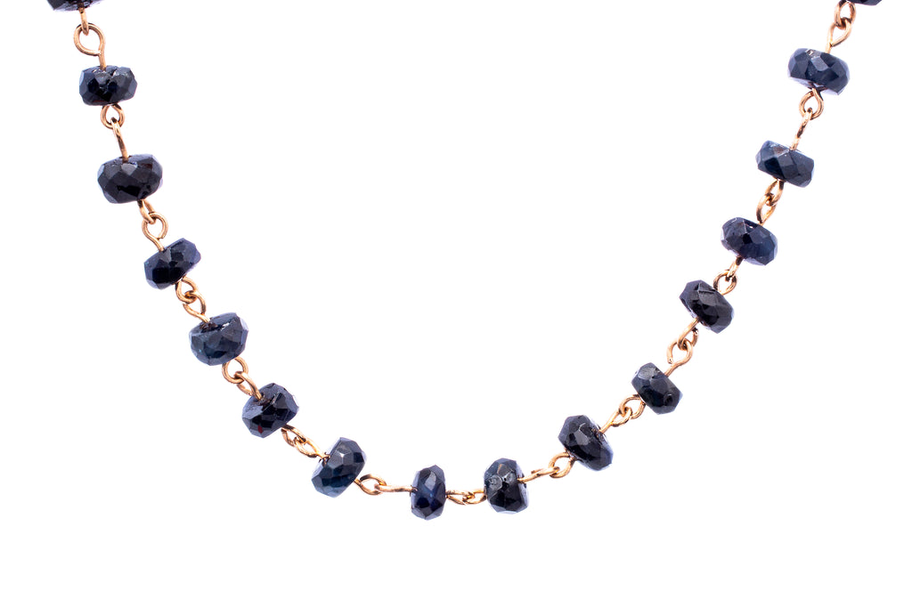Sapphire Bead Chain - LimeLiteJewellery.com