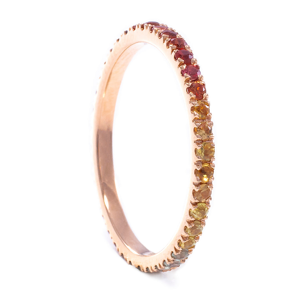 Rainbow Eternity Ring