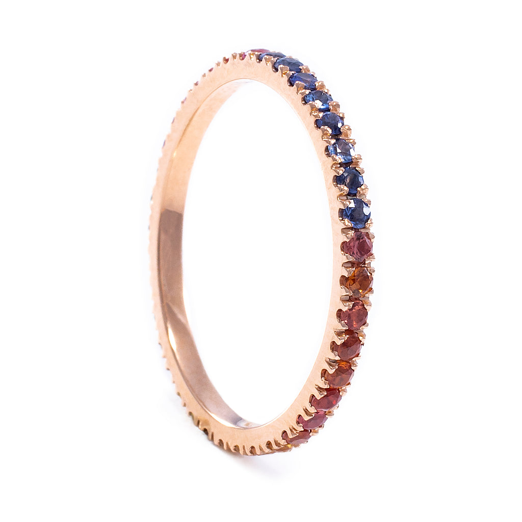 Rainbow Eternity Ring