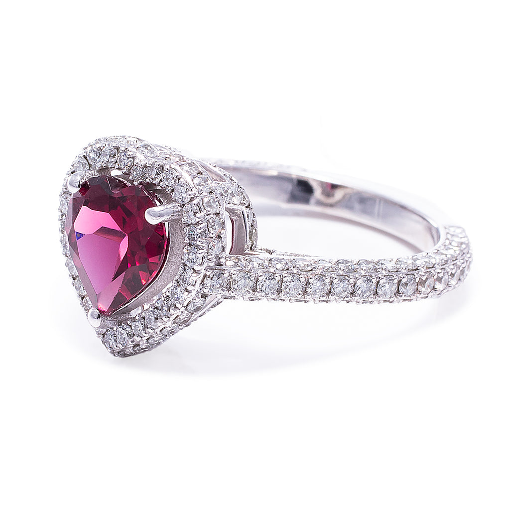 Rubylite Heart Ring