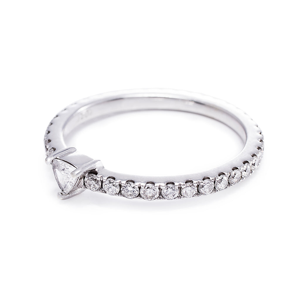 Eternity Ring with Triangle Diamond