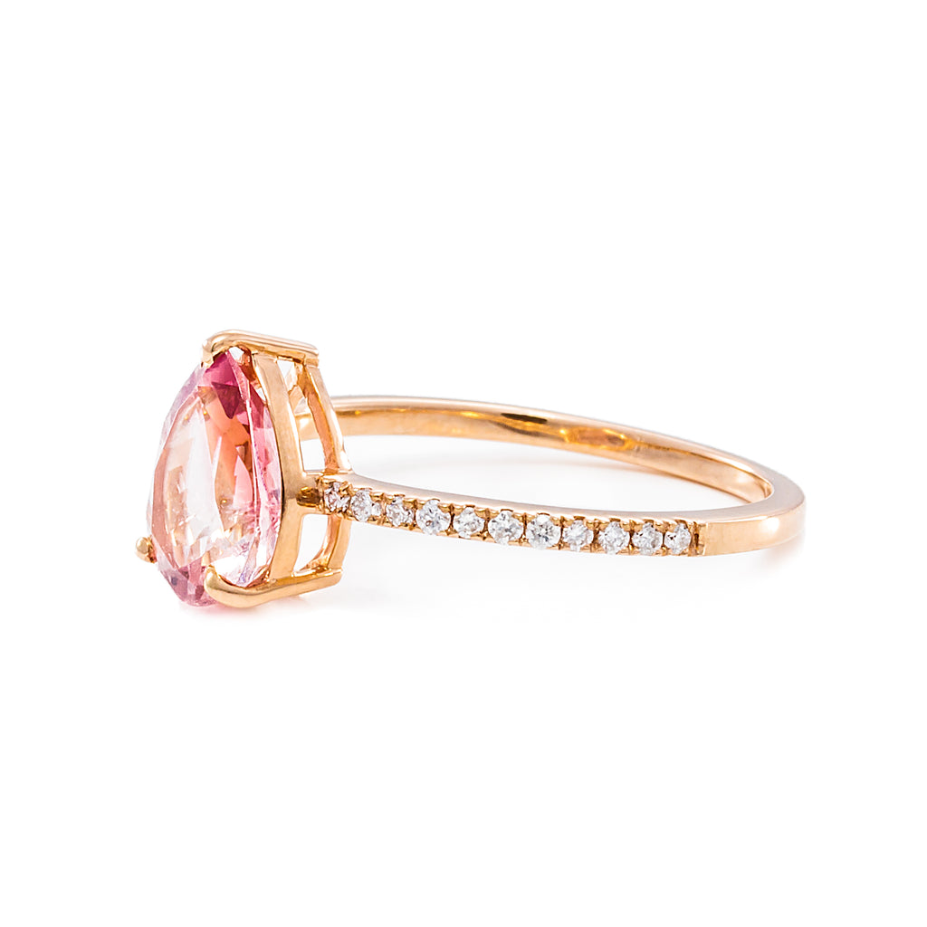 Pink Tourmaline Ring