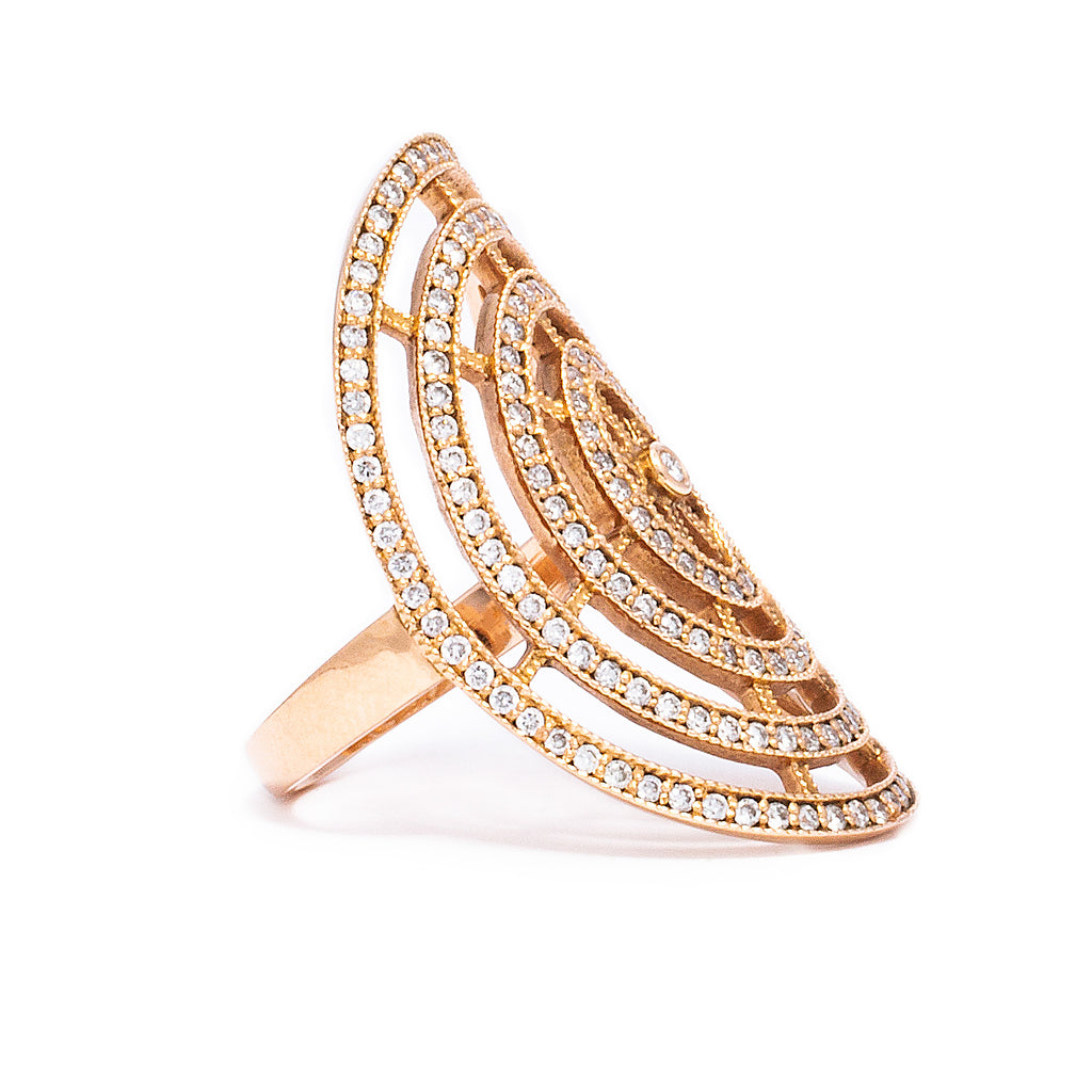 Oval Web Ring - LimeLiteJewellery.com