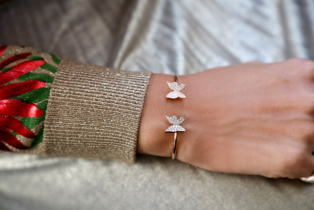 Butterfly Bangle - LimeLiteJewellery.com