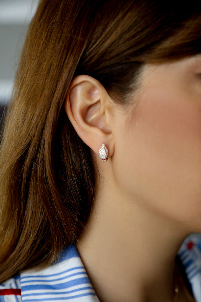 Small Snake Hoop Earrings - LimeLiteJewellery.com