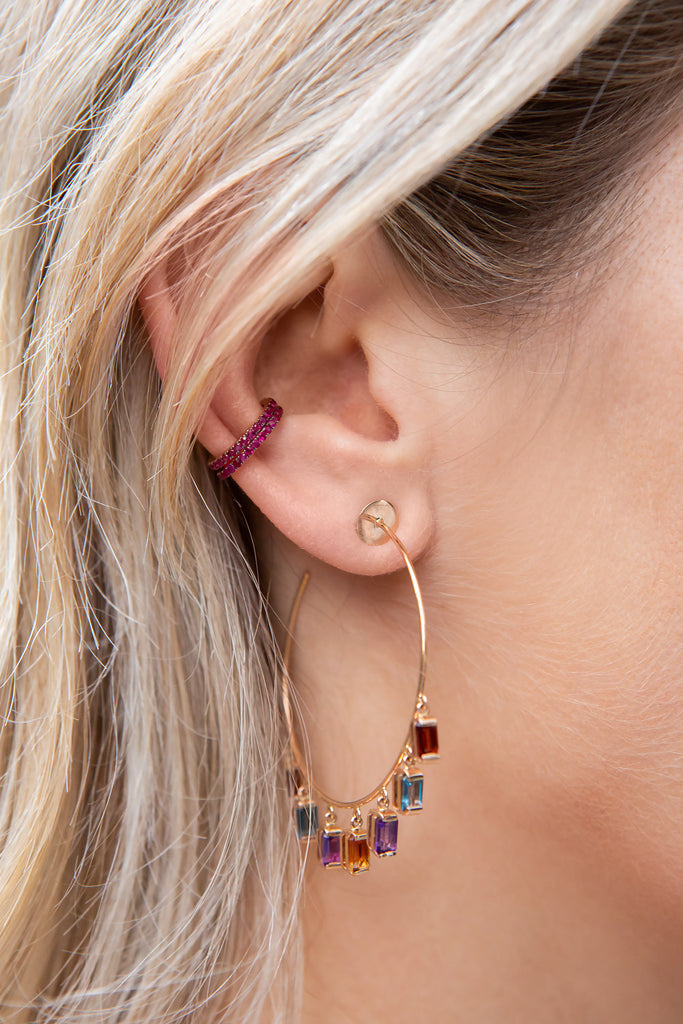 Pink or Green Sybille Ear Cuff