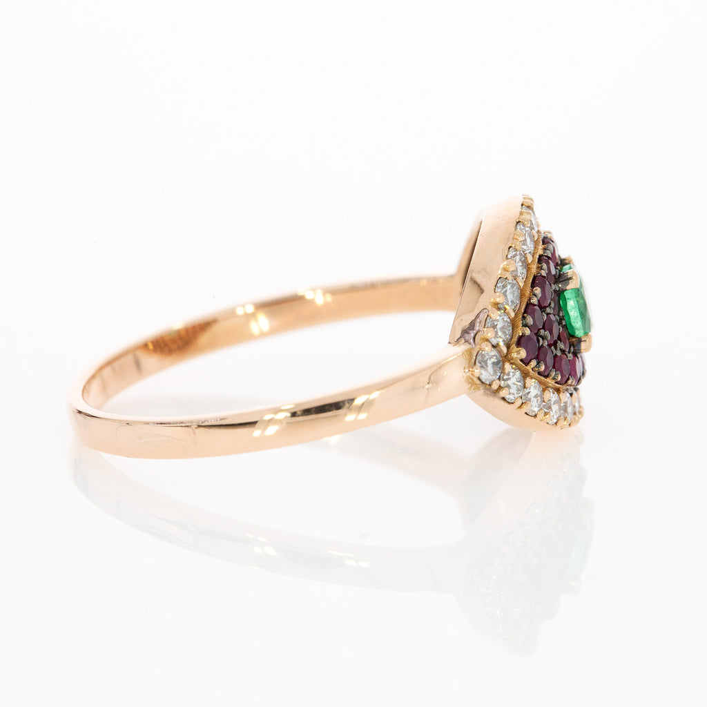 Pink Evil Eye Ring - LimeLiteJewellery.com