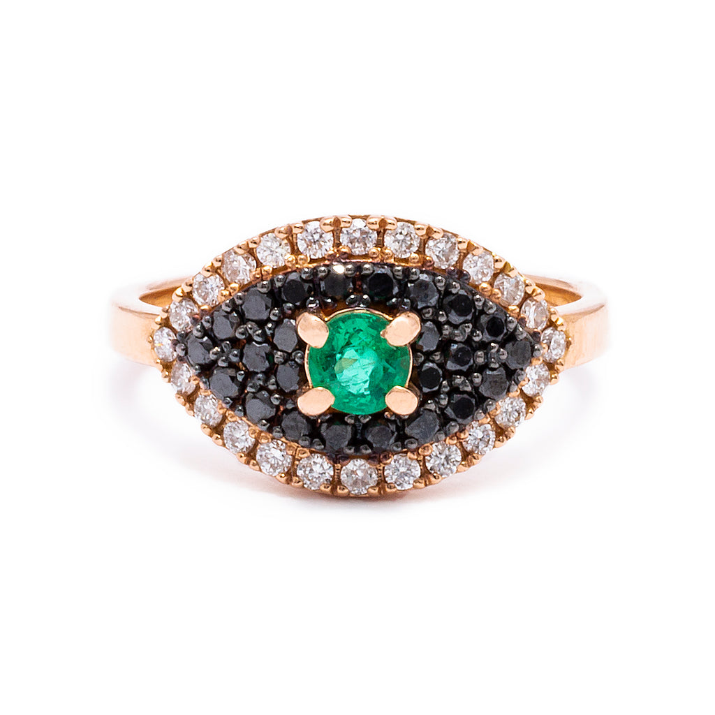 Pinky Evil Eye Ring - LimeLiteJewellery.com