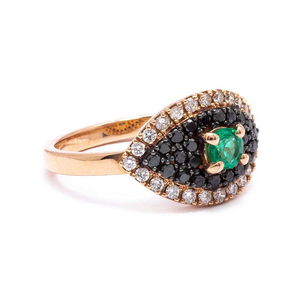 Pinky Evil Eye Ring - LimeLiteJewellery.com