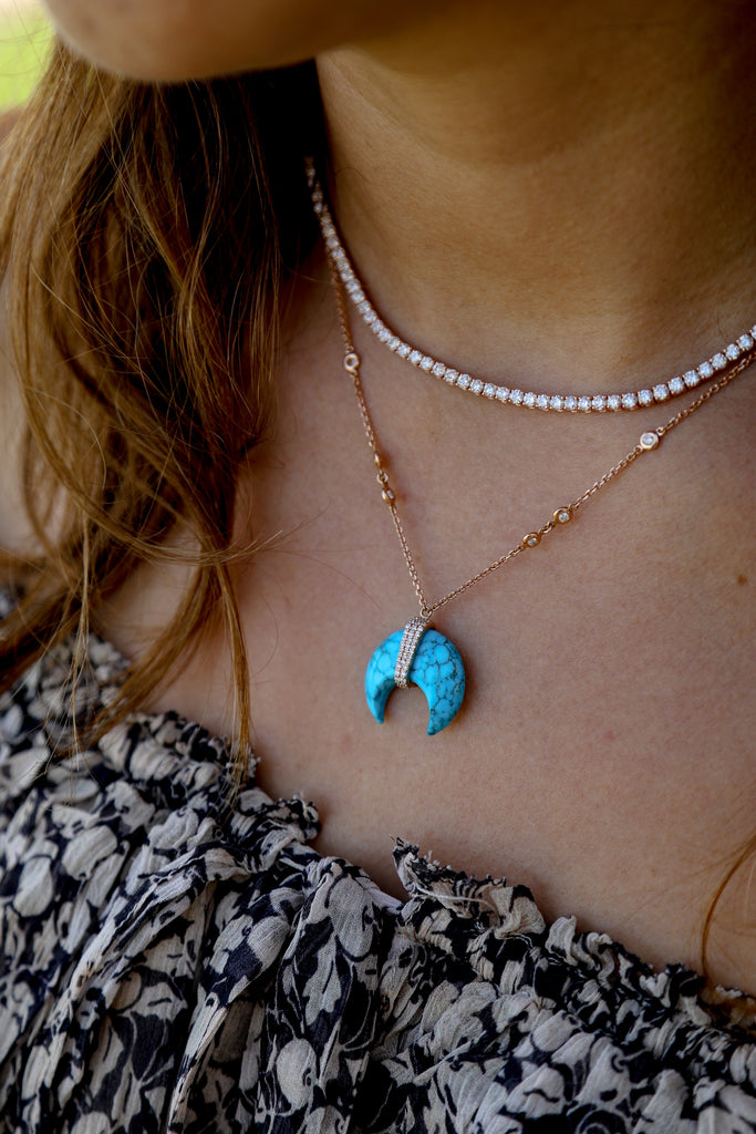 Turquoise Tusk Necklace