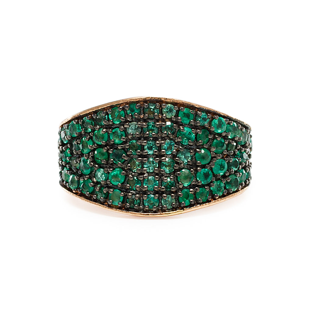 Pave Emerald Ear Cuff