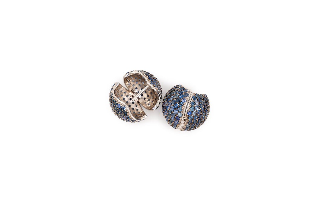 Sapphire Sphere Earrings