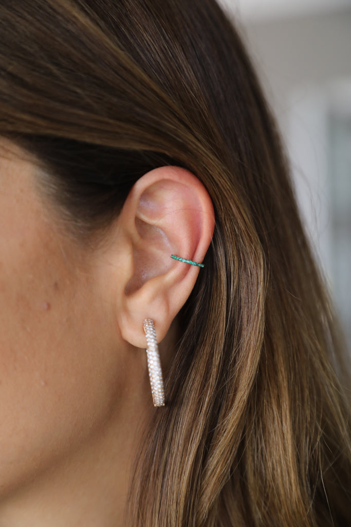 Pink or Green Sybille Ear Cuff
