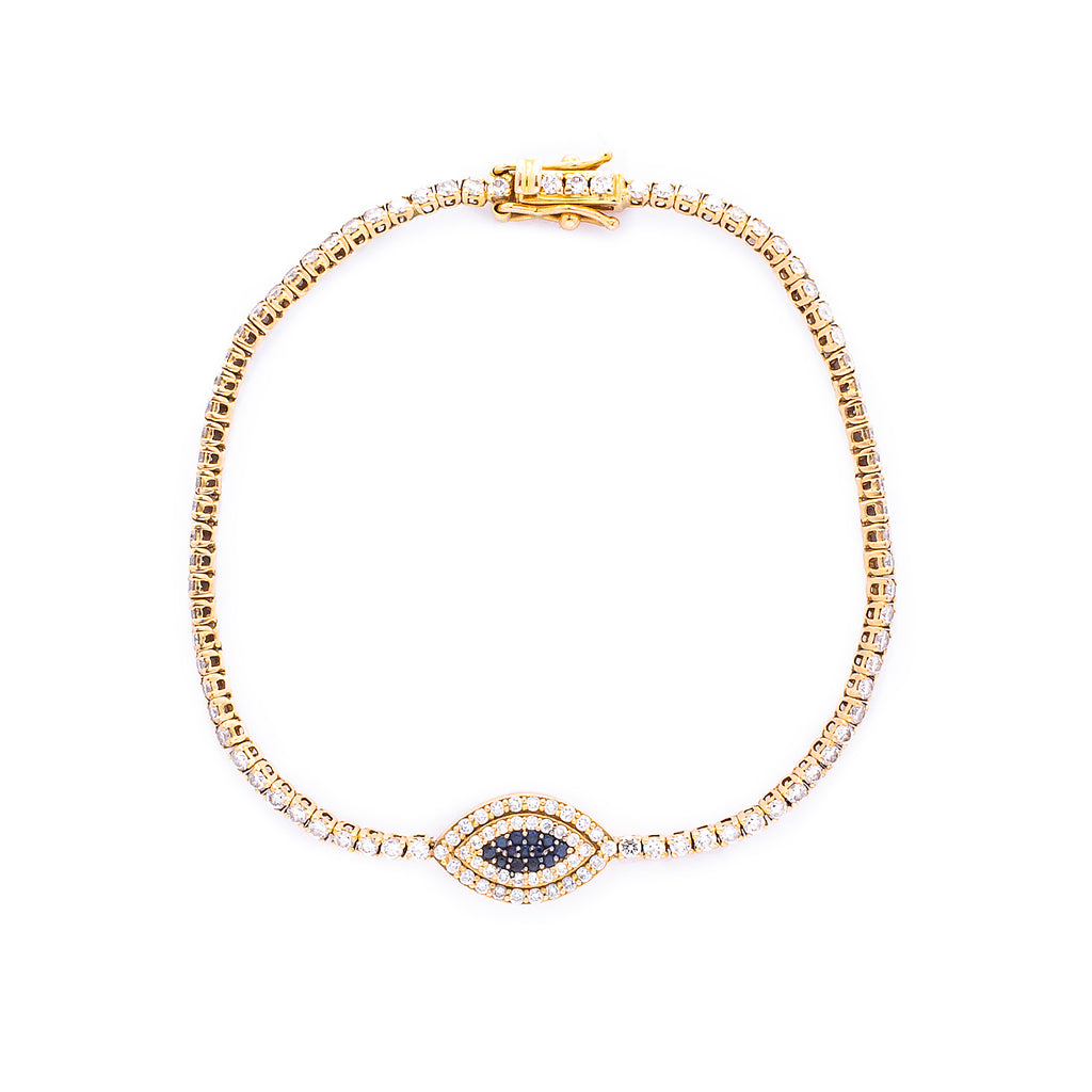 Evil Eye Tennis Bracelet - LimeLiteJewellery.com