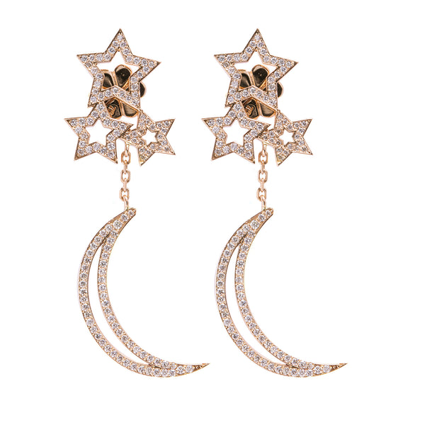 Stars & Moon Earrings - LimeLiteJewellery.com