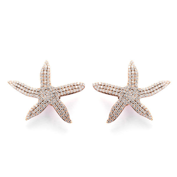 Big Seastar Earrings - LimeLiteJewellery.com