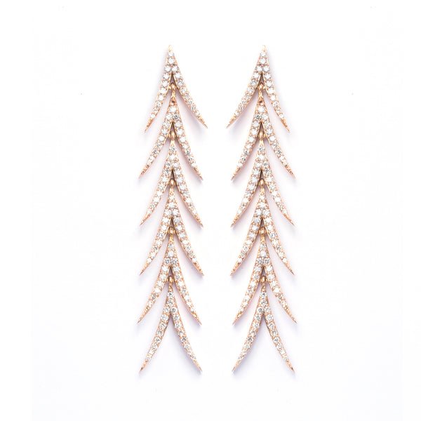 Areca Earrings 6cm - LimeLiteJewellery.com