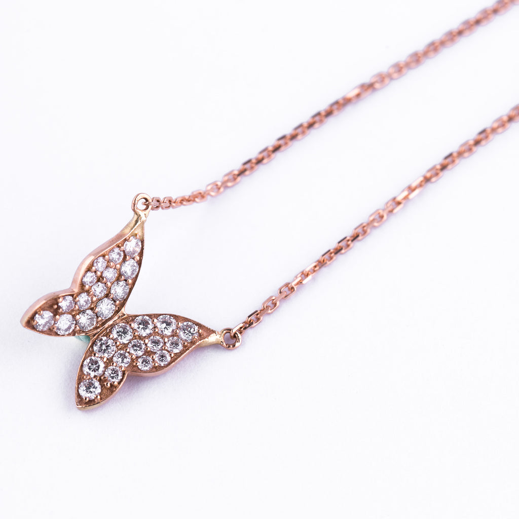 Butterfly Necklace - LimeLiteJewellery.com