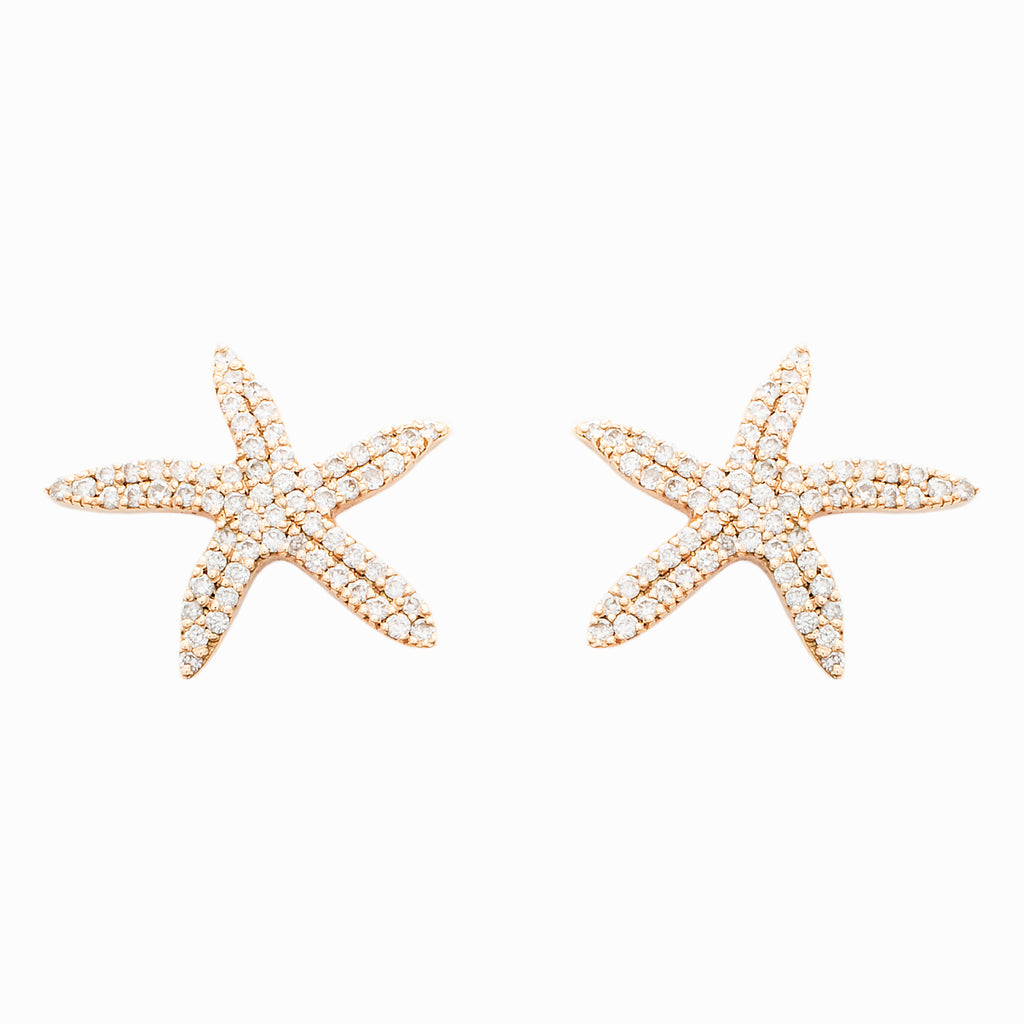 Small Seastar Earrings - LimeLiteJewellery.com