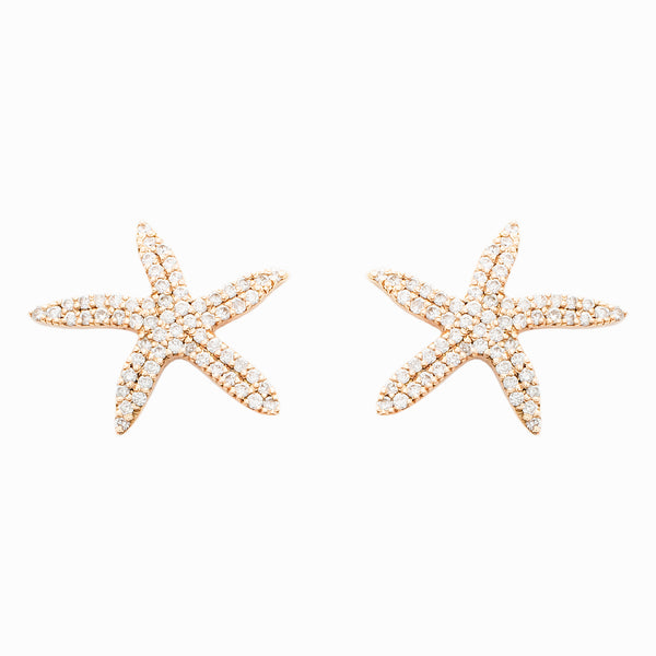 Small Seastar Earrings - LimeLiteJewellery.com