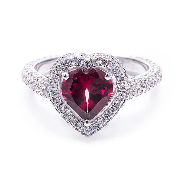 Rubylite Heart Ring