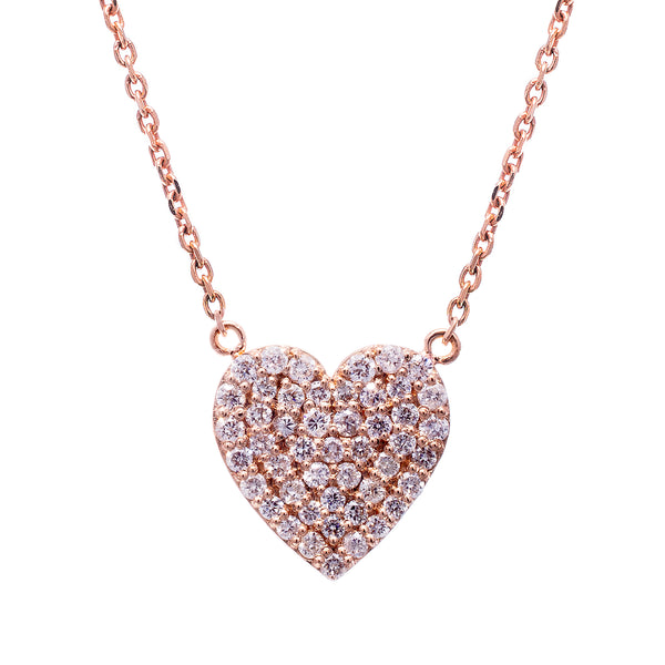 Heart Pave Necklace