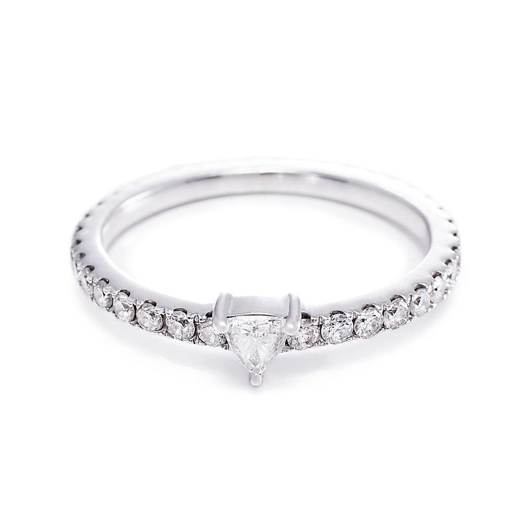 Eternity Ring with Triangle Diamond