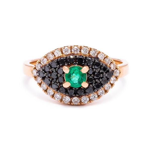 Pinky Evil Eye Ring - LimeLiteJewellery.com